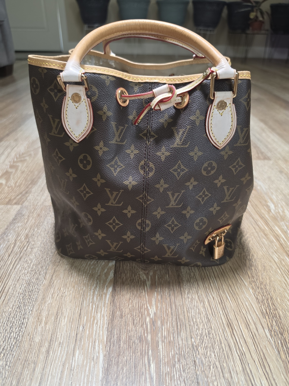 Louis Vuitton Brown Monogram Bucket Tote